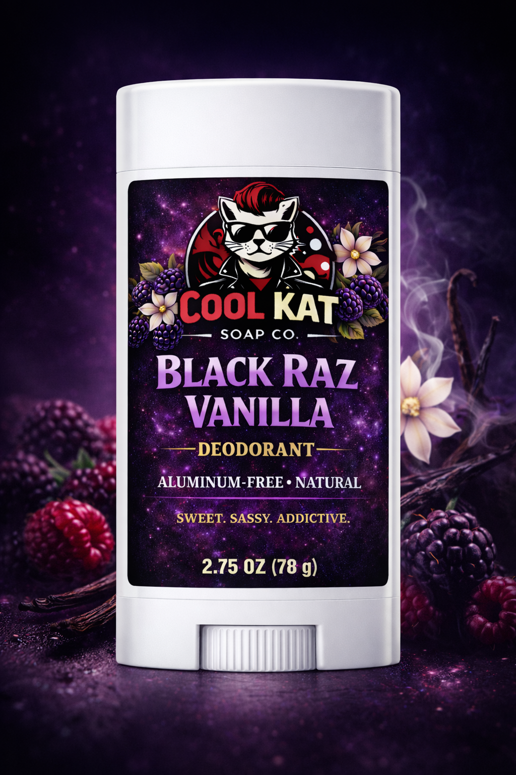 Black Raz Vanilla Natural Deodorant – Aluminum Free Odor Protection