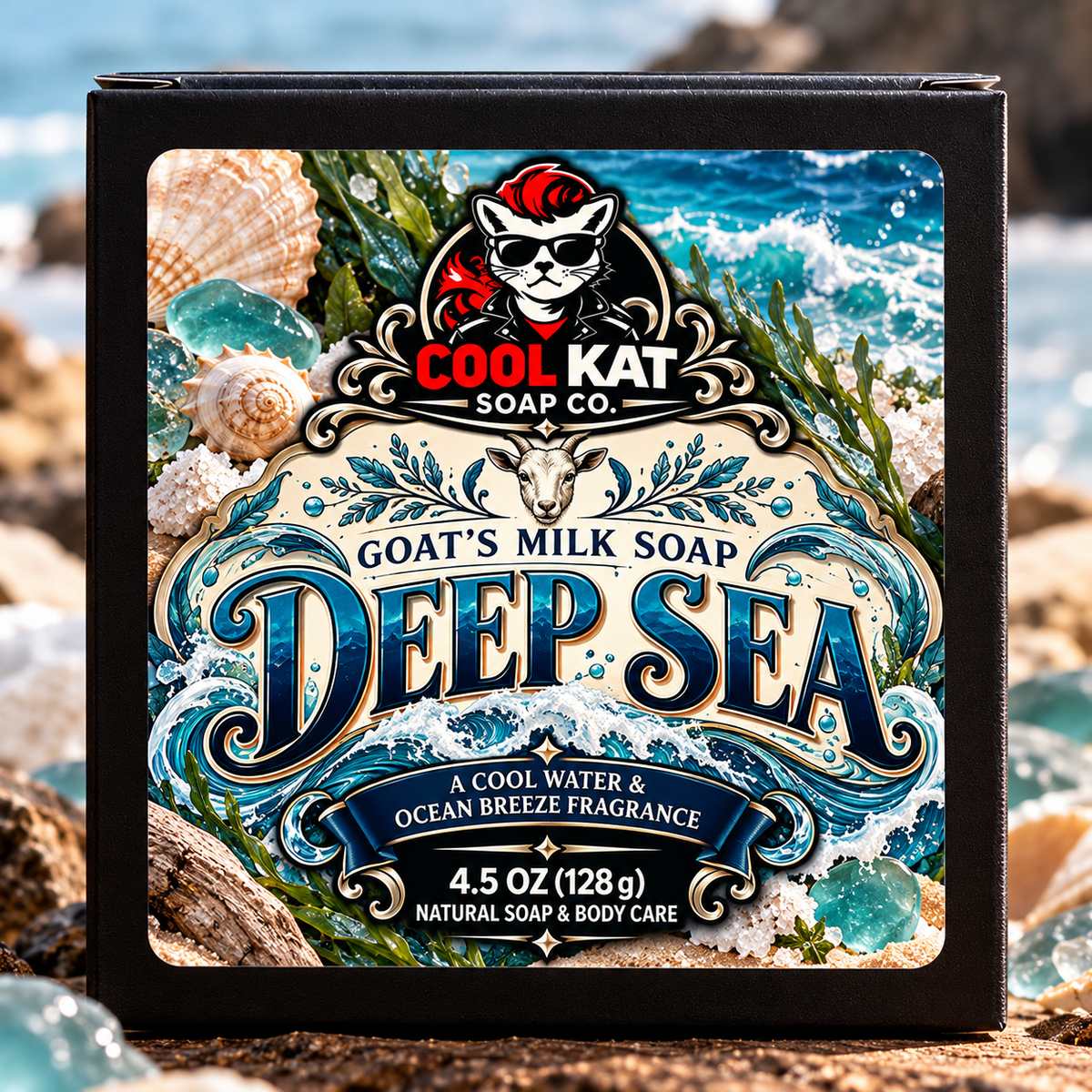 Deep Sea Goat’s Milk Soap - Cool Kat Soap Co.