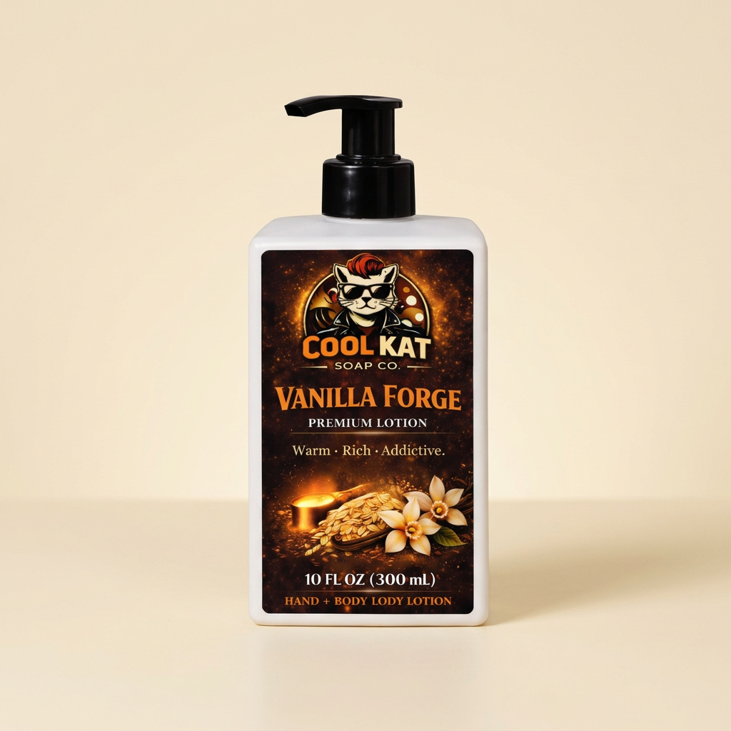 Vanilla Forge Hand + Body Lotion - Cool Kat Soap Co.