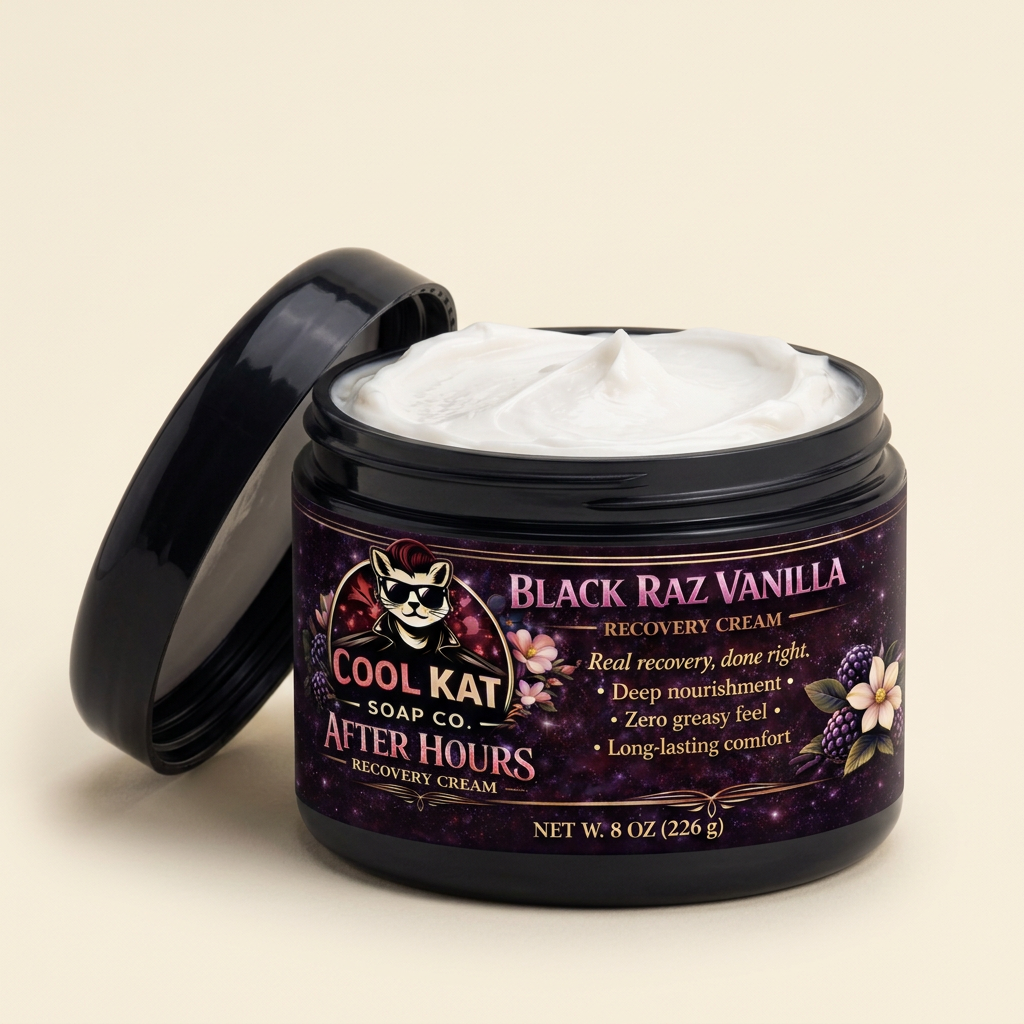 Black Raz Vanilla Recovery Cream - Cool Kat Soap Co.