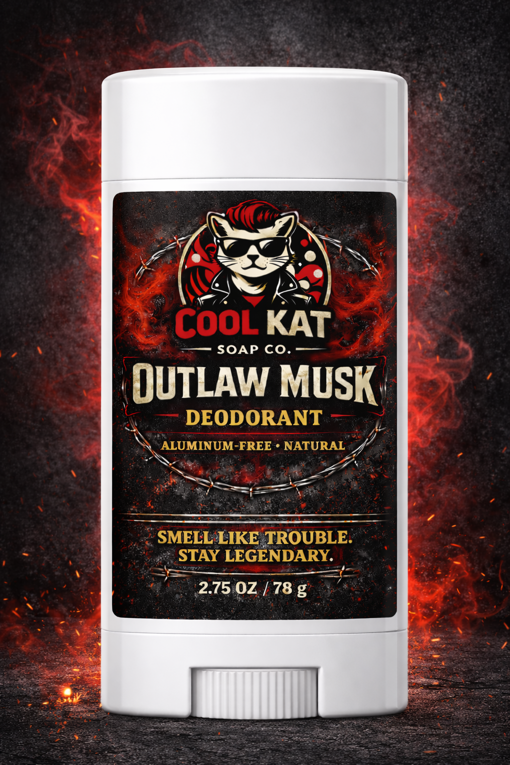Outlaw Musk Natural Deodorant – Aluminum Free Odor Defense