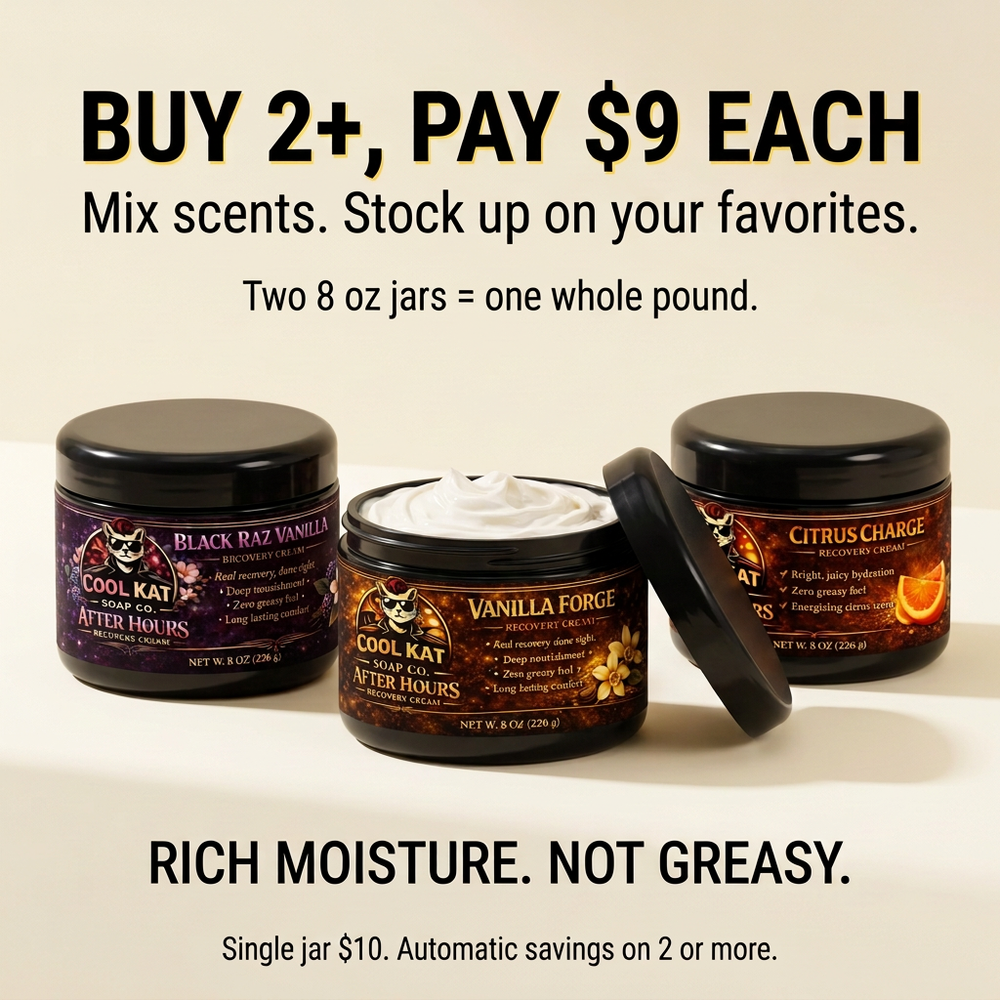 Recovery Cream Duo | One Whole Pound - Cool Kat Soap Co.